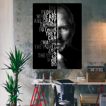 Steve Jobs - The People Metal Poster