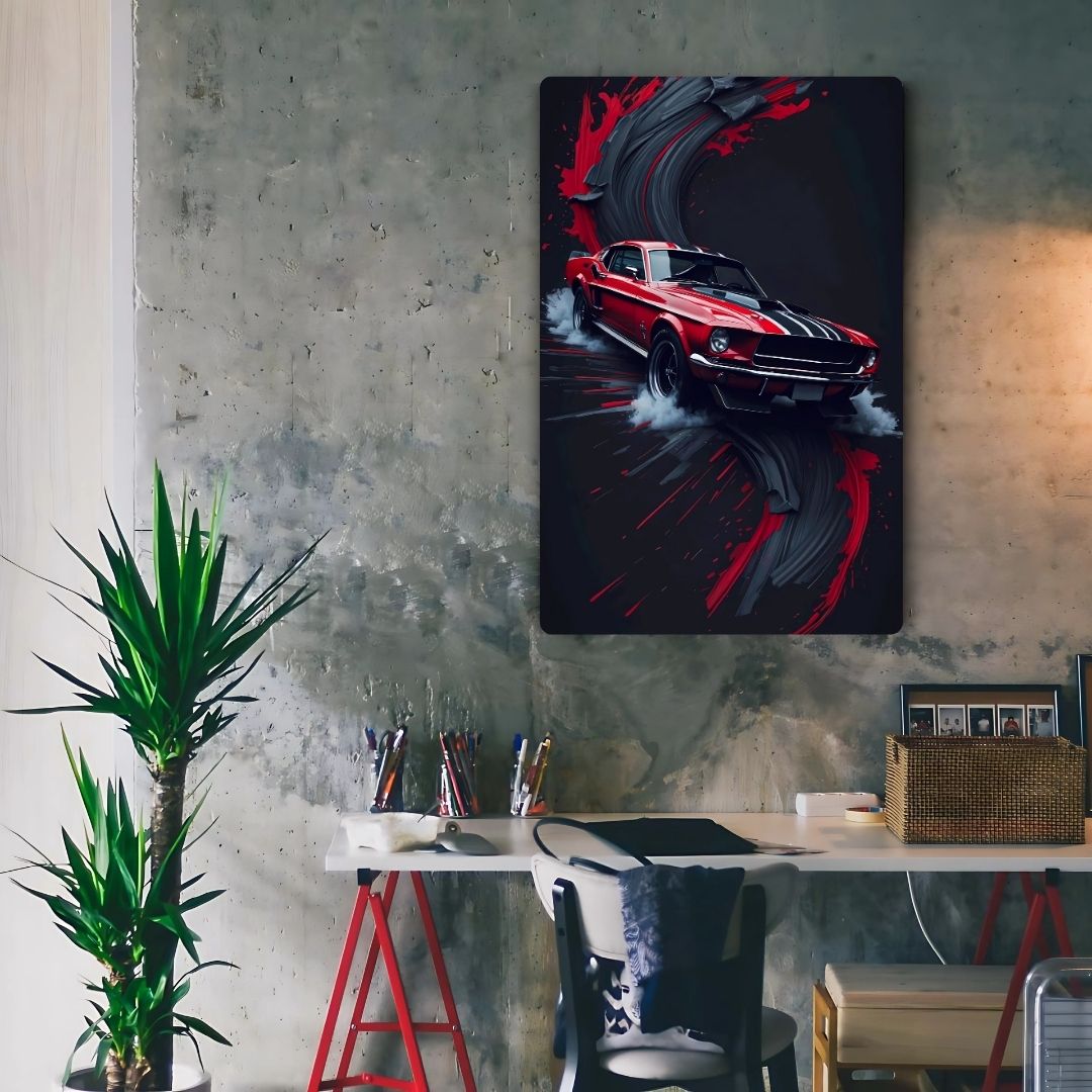 Mustang - Shadow Streak Metal Poster