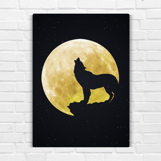 Wolf Metal Poster
