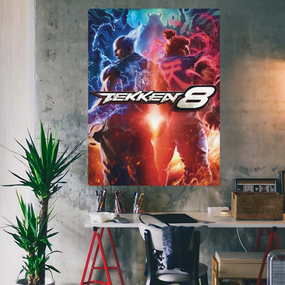 Tekken 8 Metal Poster