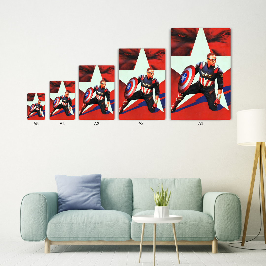 Captain America - Brave New World  Metal Poster
