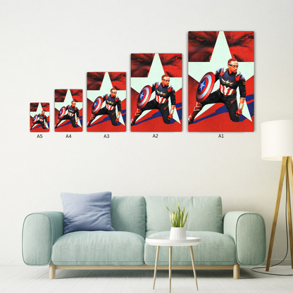 Captain America - Brave New World  Metal Poster