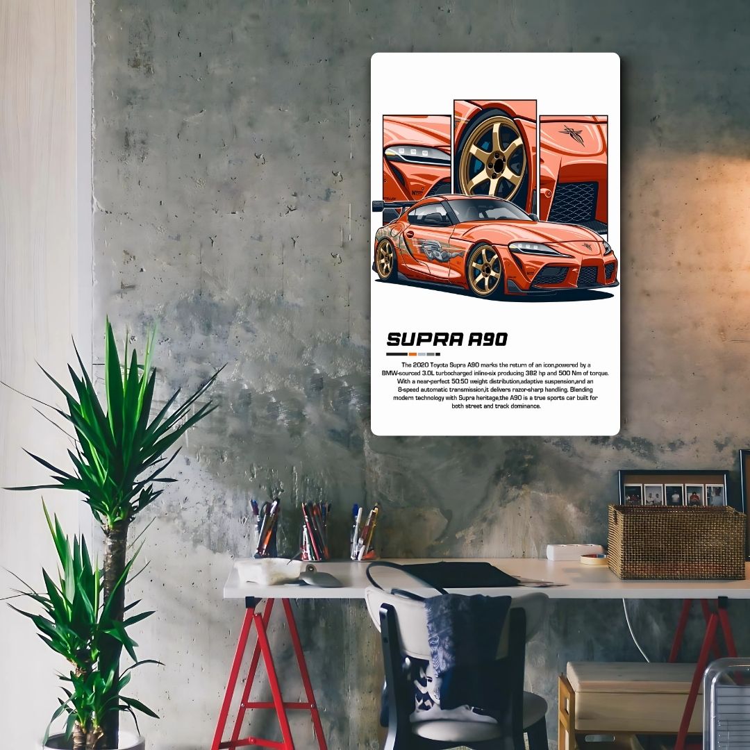 Supra A90 Metal Poster