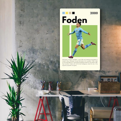 Phil Foden Metal Poster