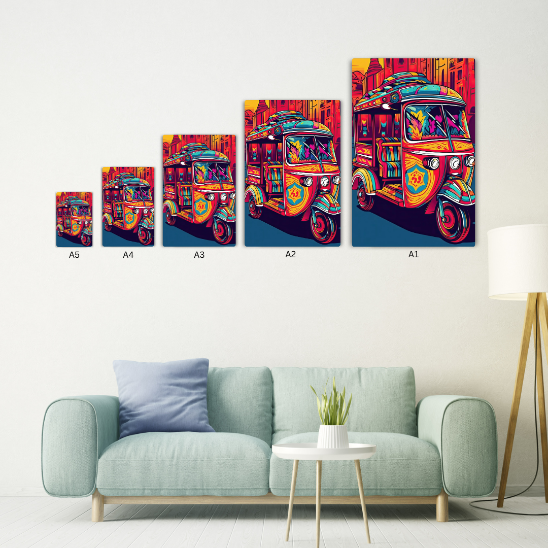 Rikshaw Art Metal Poster