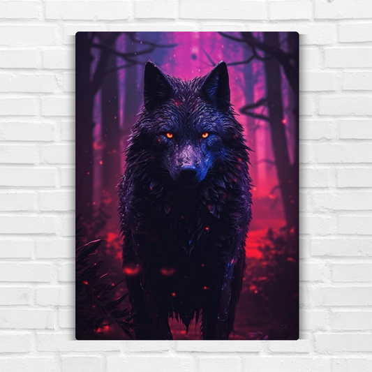 Midnight Howl Metal Poster