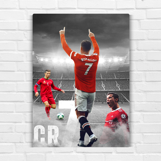 Cristiano Ronaldo - CR7 Metal Poster