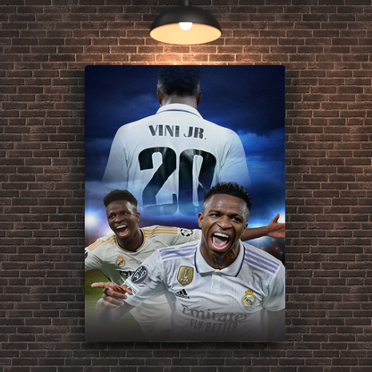 Vinicius Junior Metal Poster