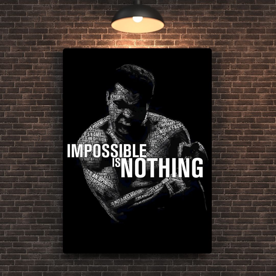Impossible is Nothing Metal Poster