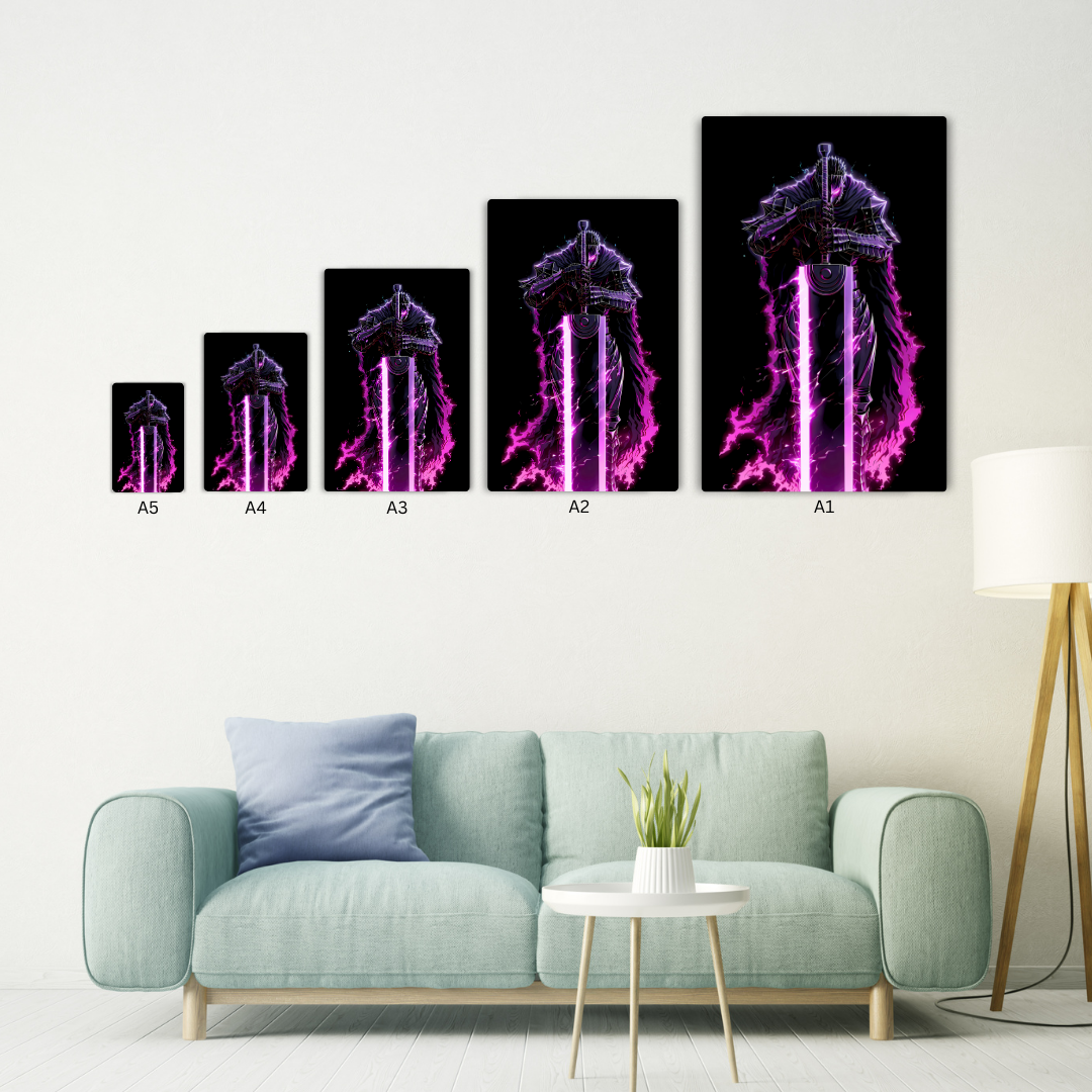 Guts Neon Metal Poster