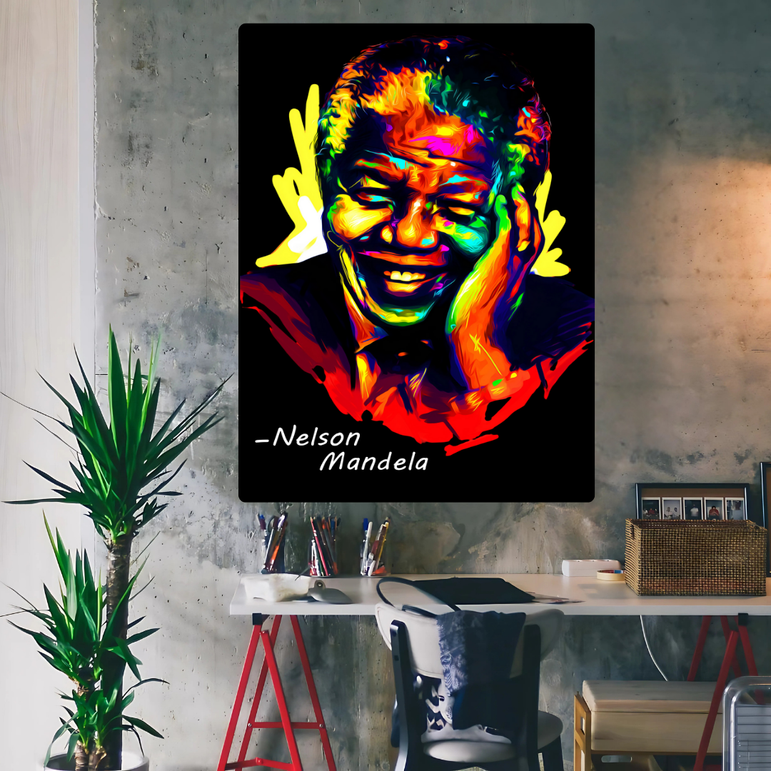 Nelson Mandela Metal Poster