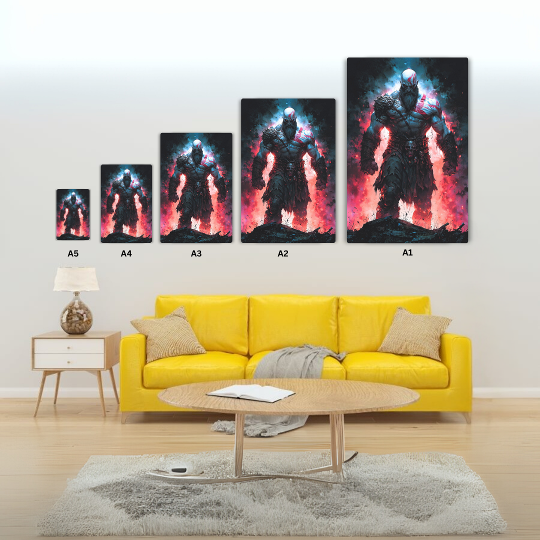 Ghost of Sparta's Fury Metal Poster