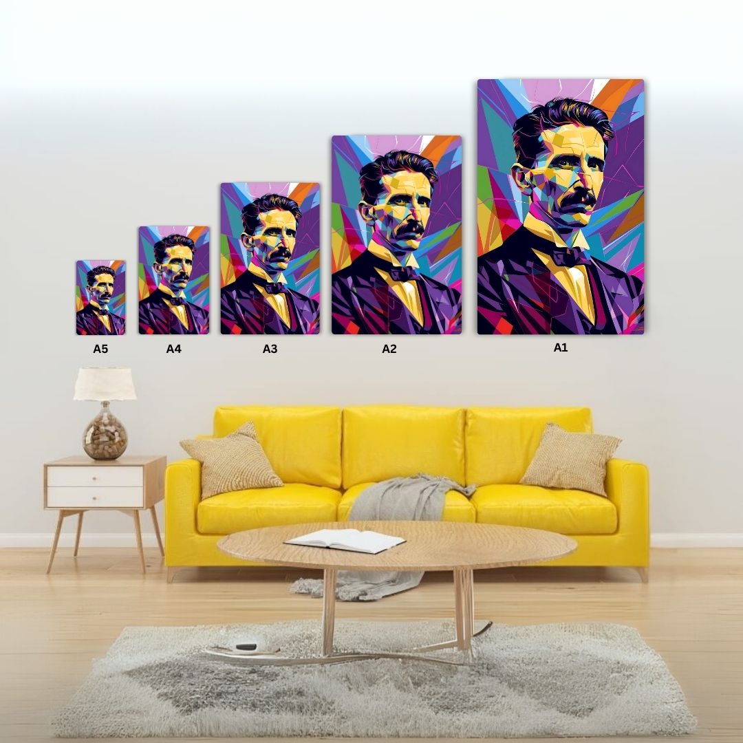 Nikola Tesla Metal Poster