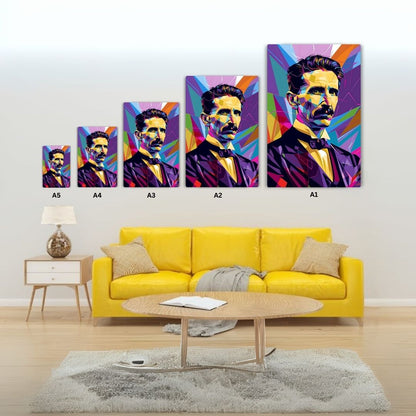 Nikola Tesla Metal Poster