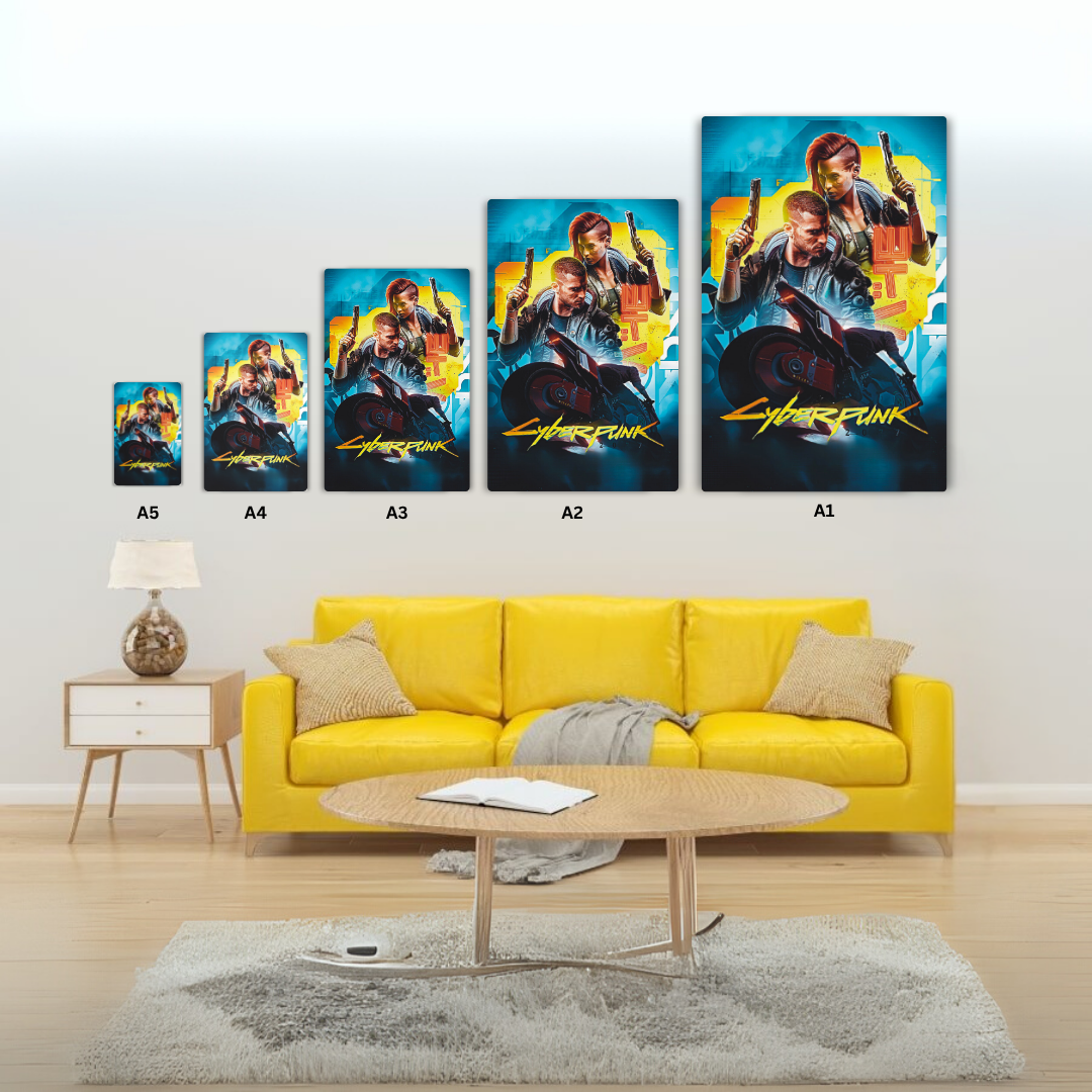 Cyber Punk Metal Poster