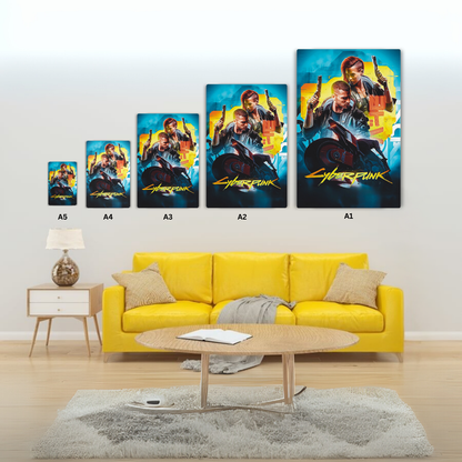 Cyber Punk Metal Poster