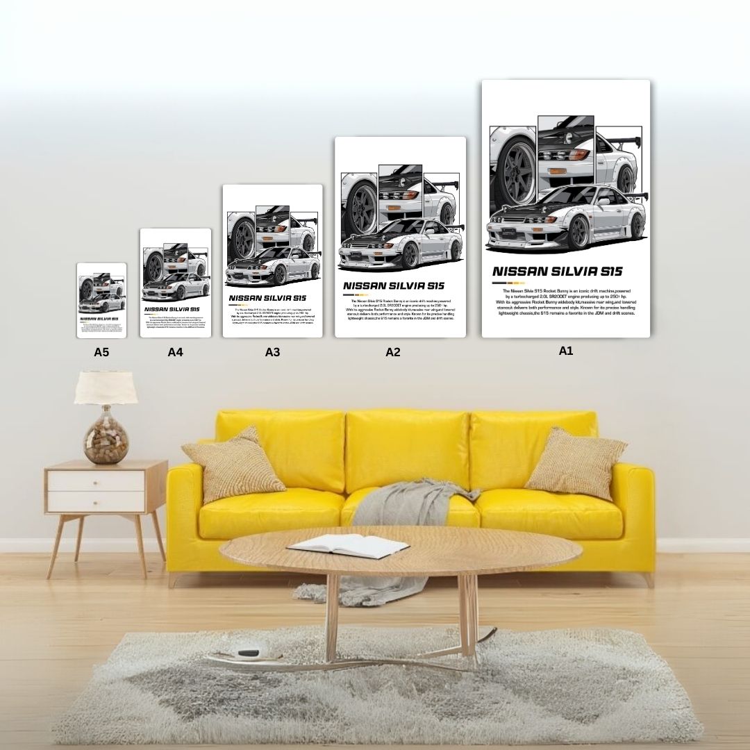 Nissan Silvia S15 Metal Poster