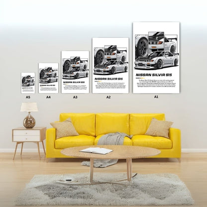Nissan Silvia S15 Metal Poster