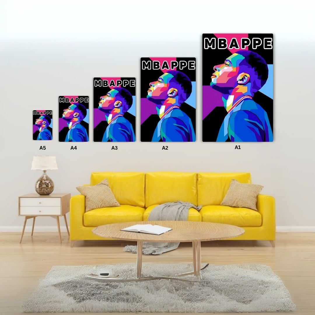 Kylian Mbappe Metal Poster