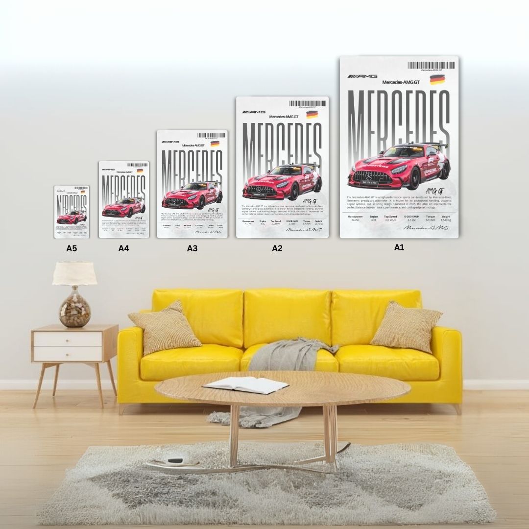 Mercedes-AMG GT Metal Poster