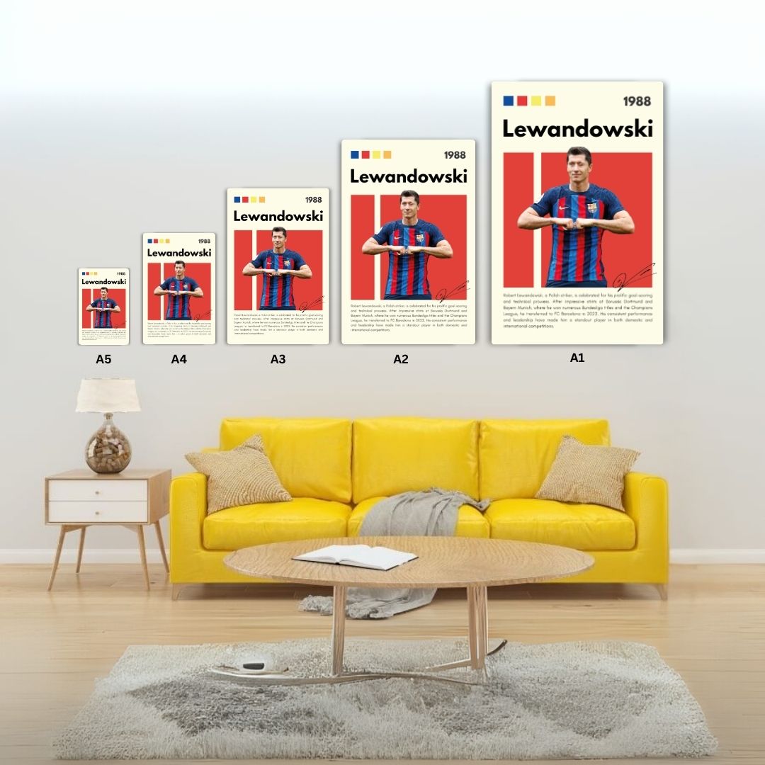 Robert Lewandowski Metal Poster
