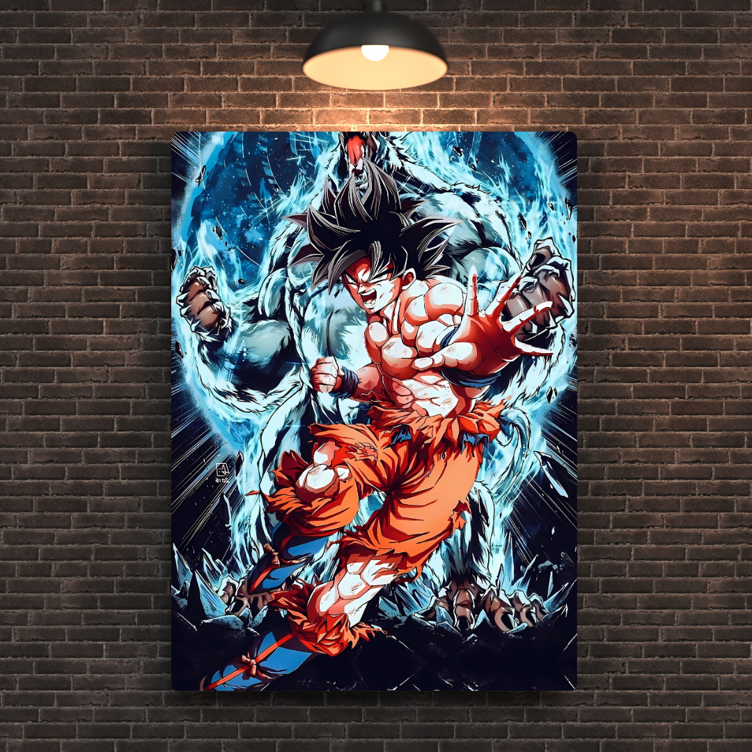 Goku Primal Instinct Metal Poster