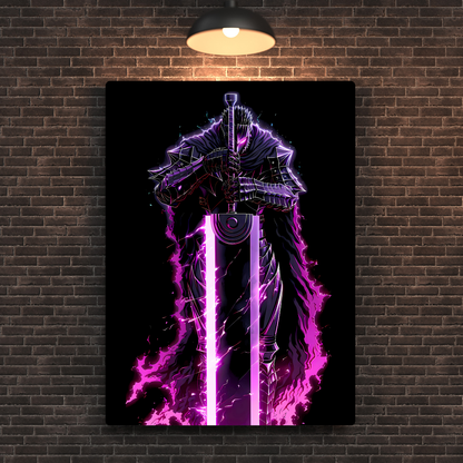 Guts Neon Metal Poster