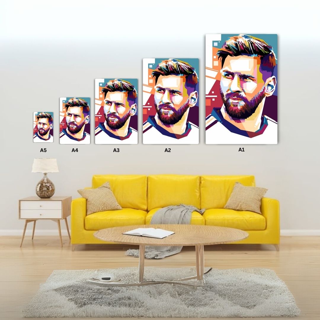 Iconic Messi Metal Poster