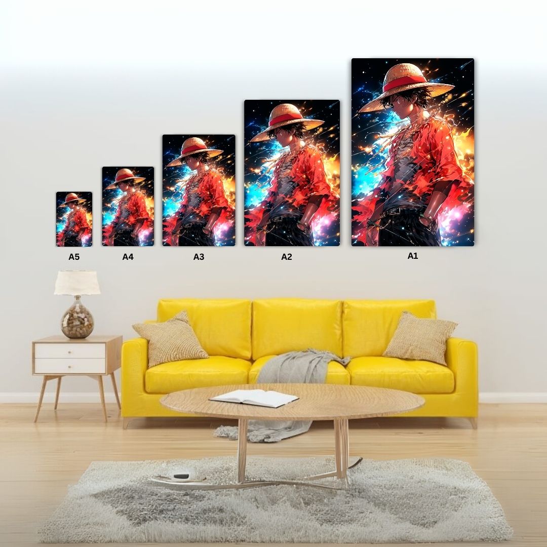 Luffy The Fire Within Metal Poster