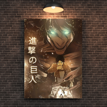 Titan Eren Yeager Metal Poster
