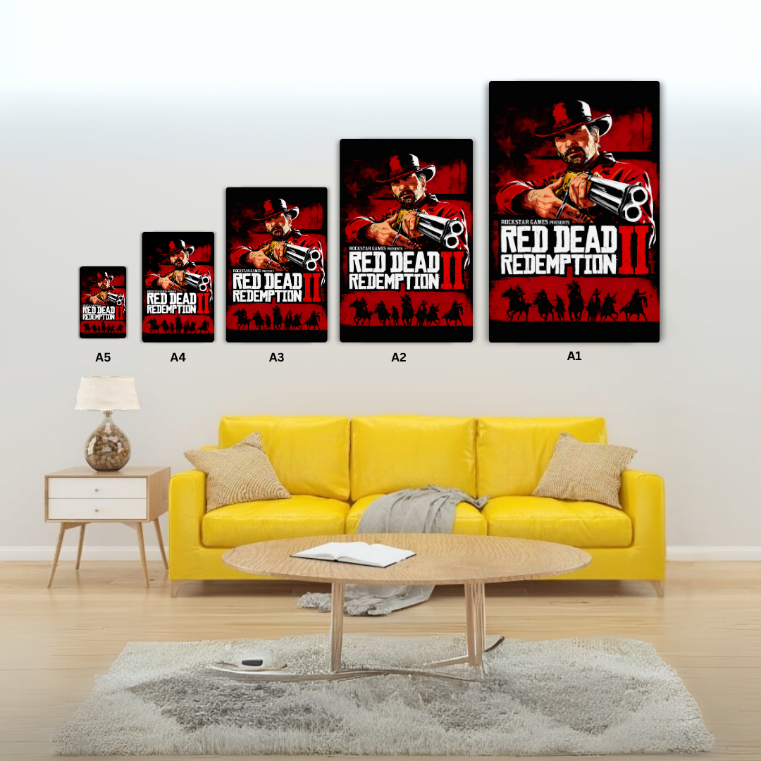 Red Dead II Metal Poster