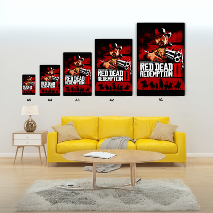Red Dead II Metal Poster
