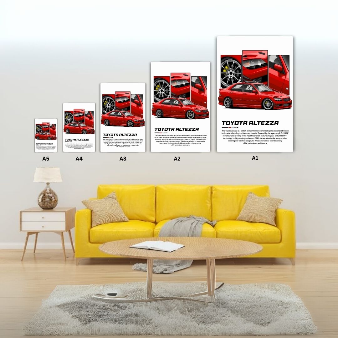Toyota Altezza Metal Poster