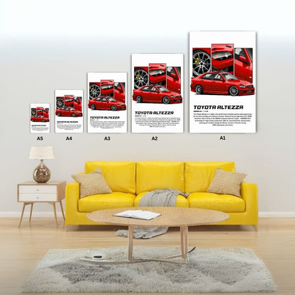 Toyota Altezza Metal Poster