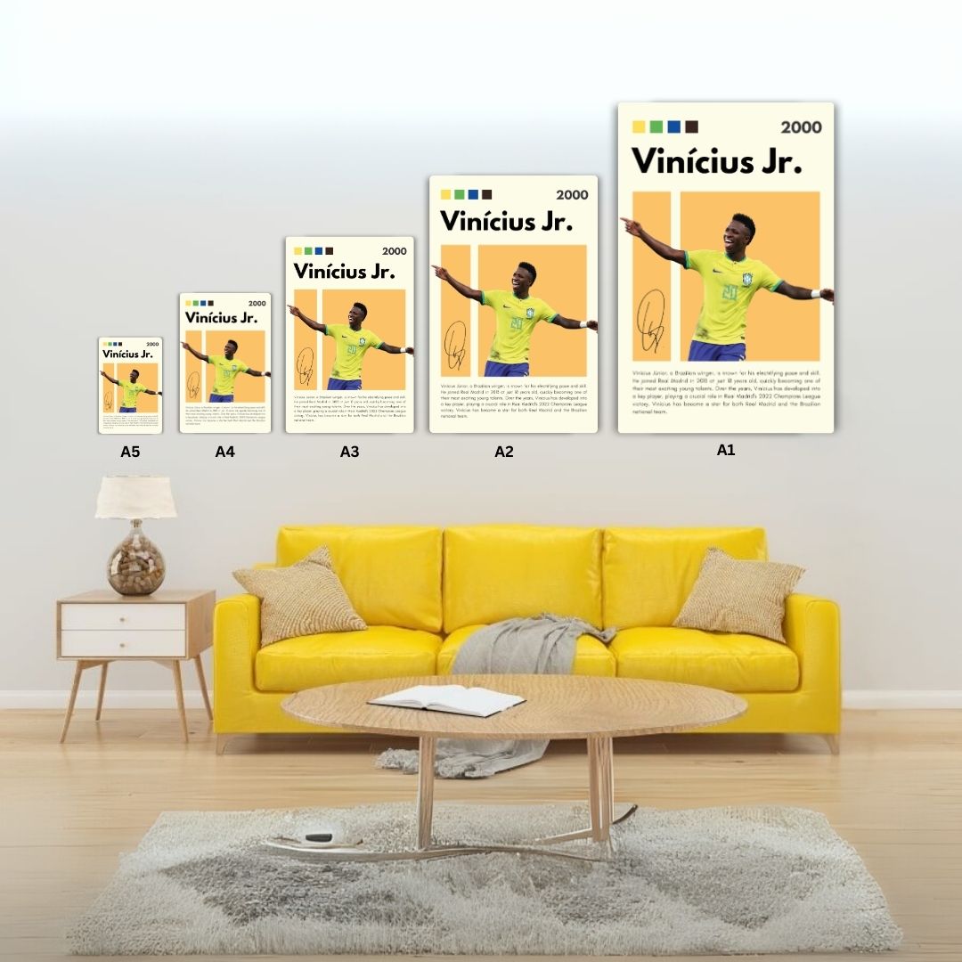 Vinícius Jr. Metal Poster