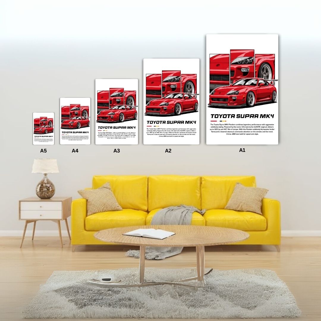 Toyota Supra MK4 Metal Poster
