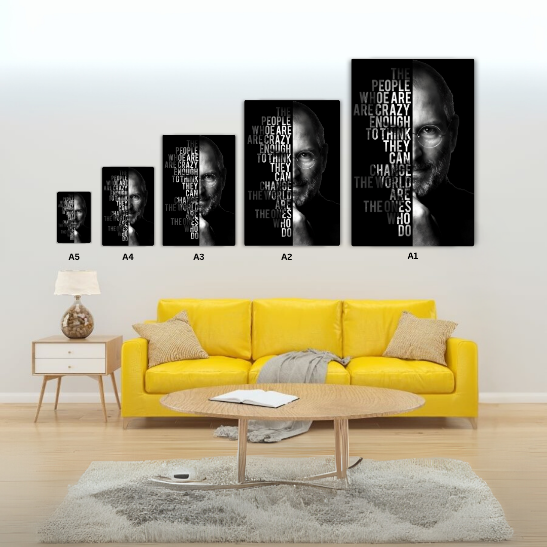 Steve Jobs - The People Metal Poster