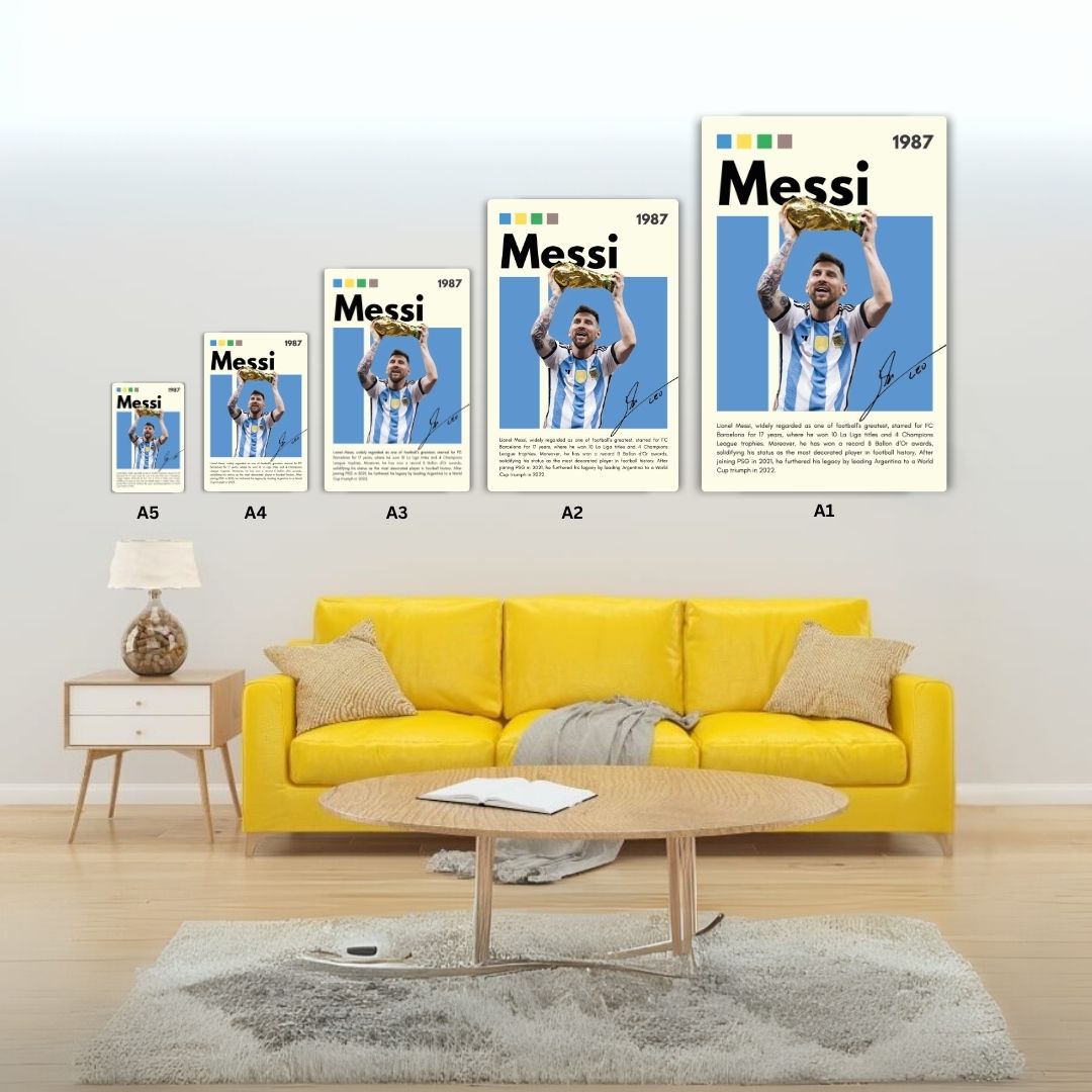 The Champion Messi Metal Poster