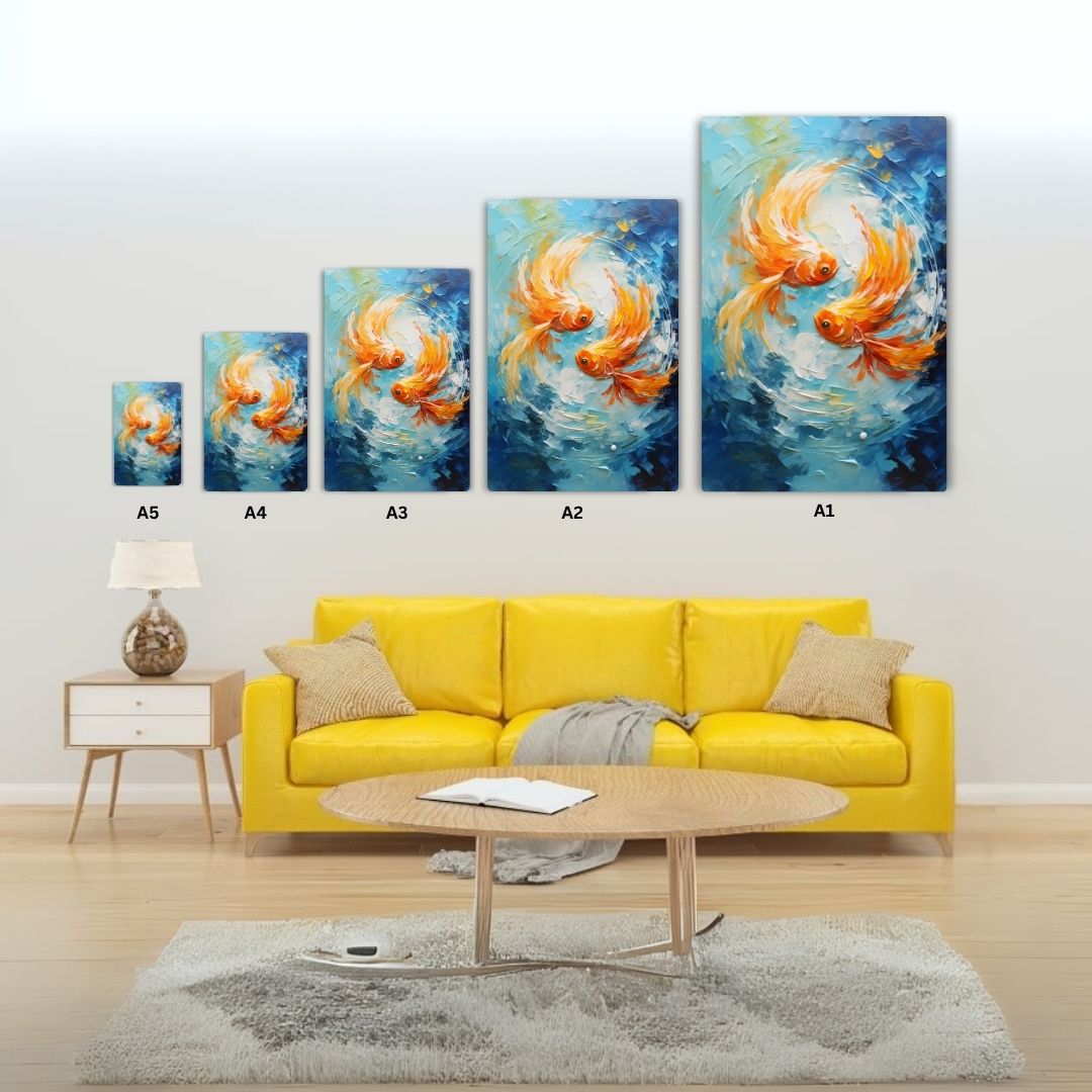 Goldfish Art Metal Poster
