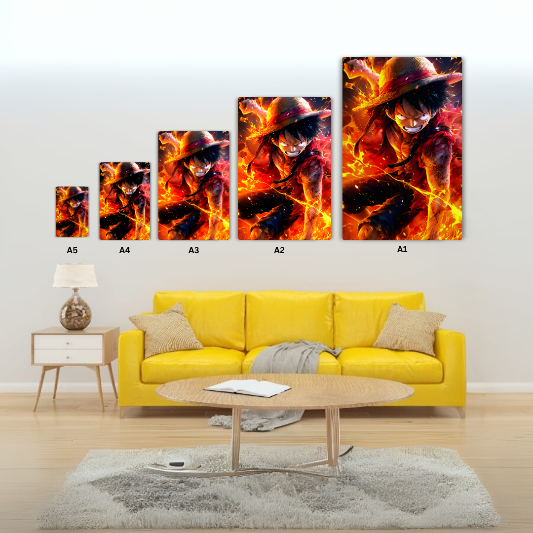 Luffy - Gear 5 transformation Metal Poster