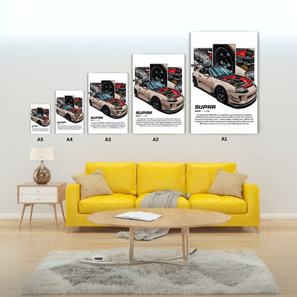 Supra MK4 A80 Metal Poster