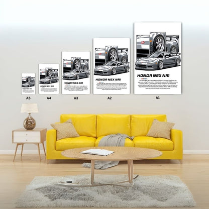 Honda NSX NA1 Metal Poster