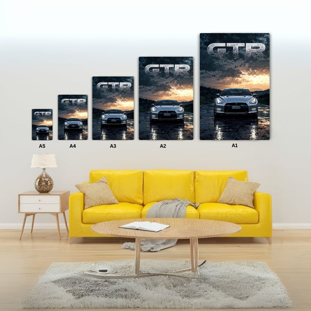 GTR - Skyline's Shadow Metal Poster