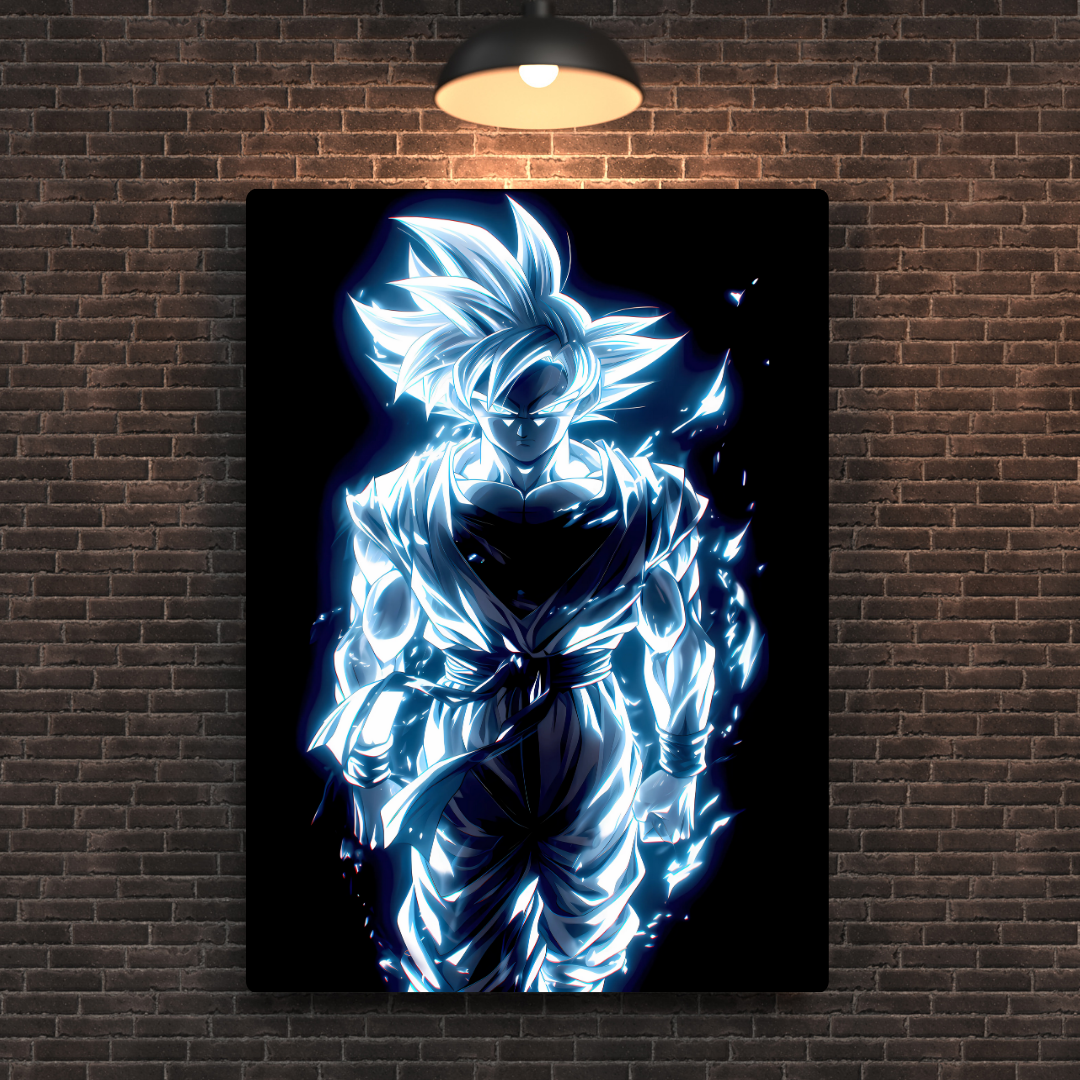 Goku Neon Metal Poster