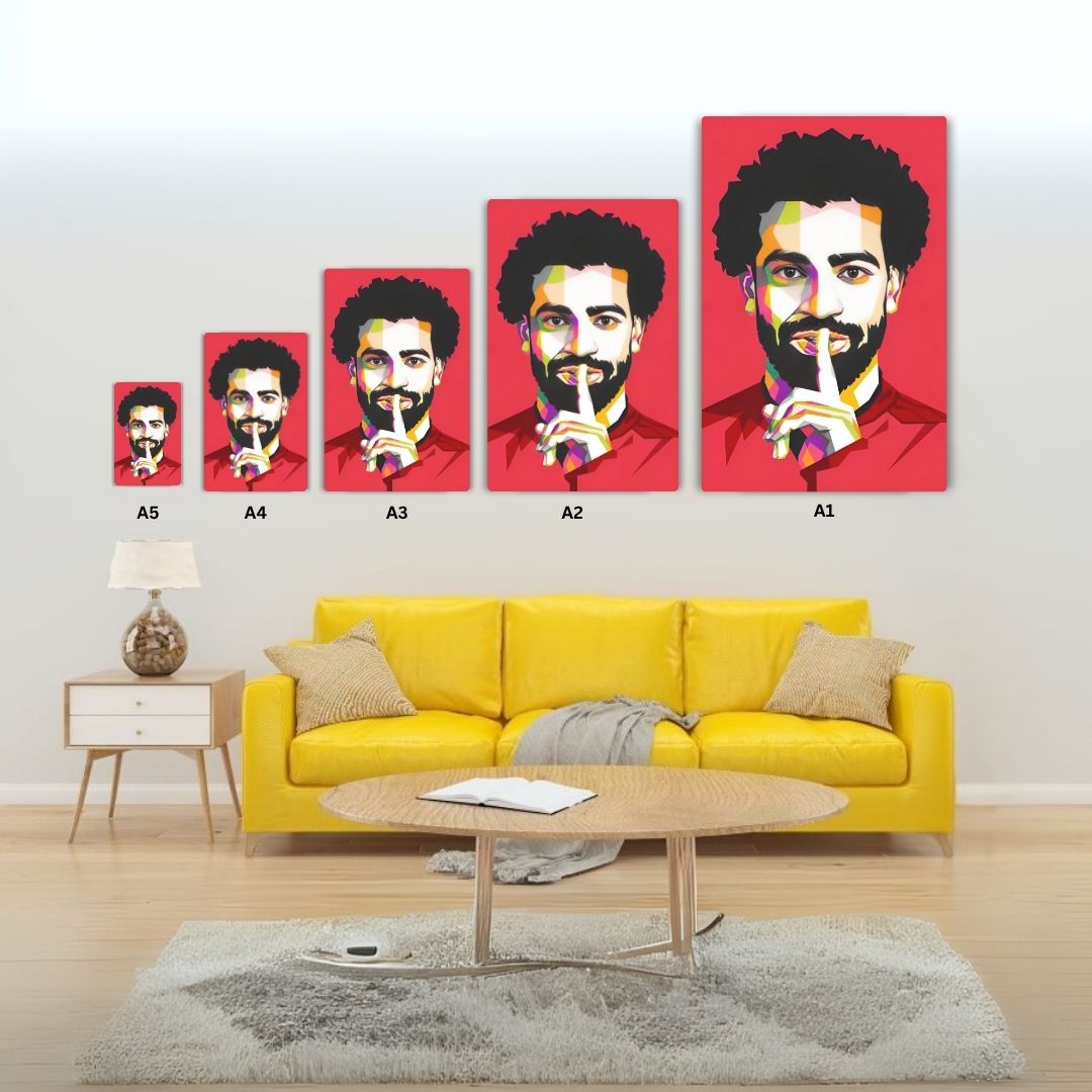 Mohamed Salah Art Metal Poster