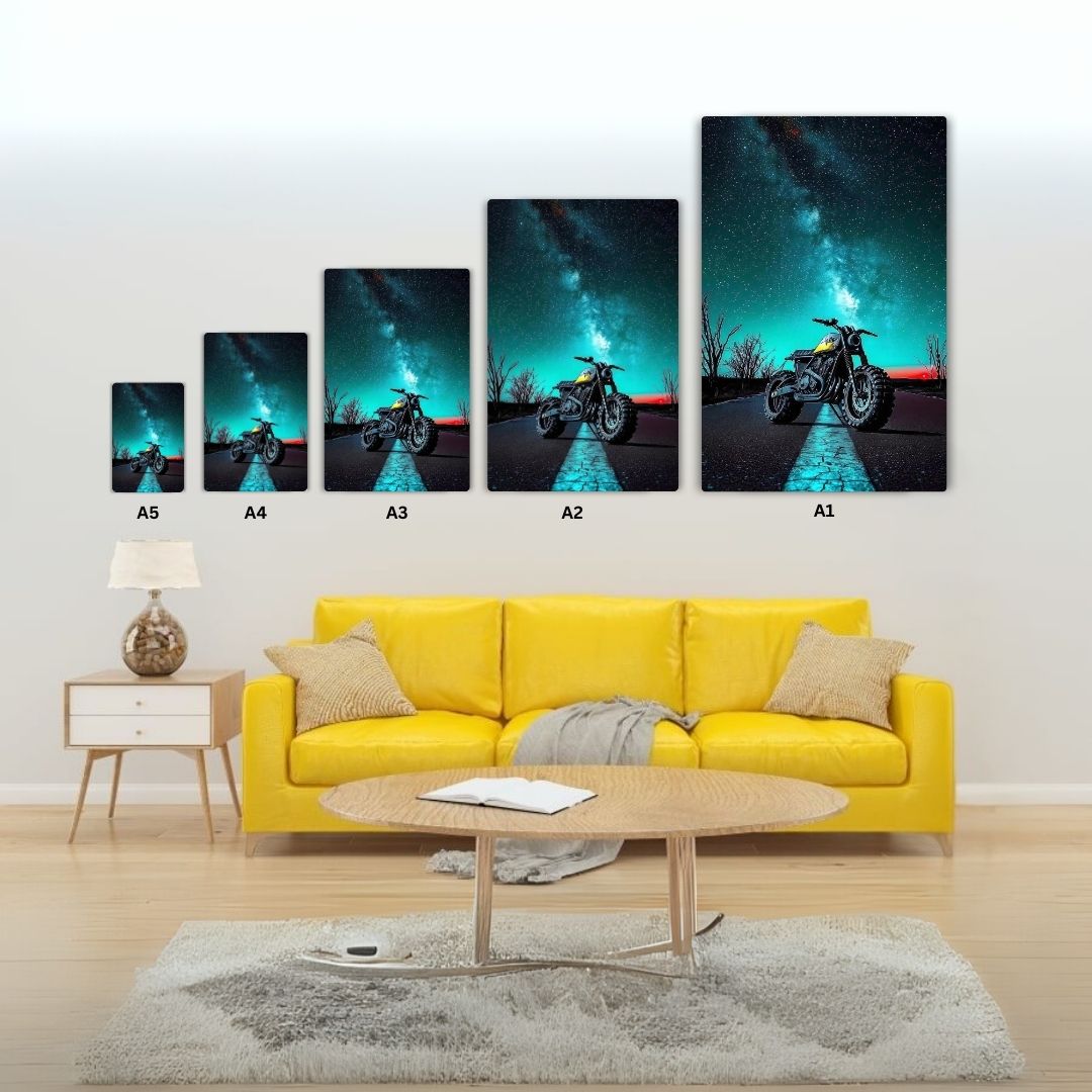 Midnight Rider Metal Poster