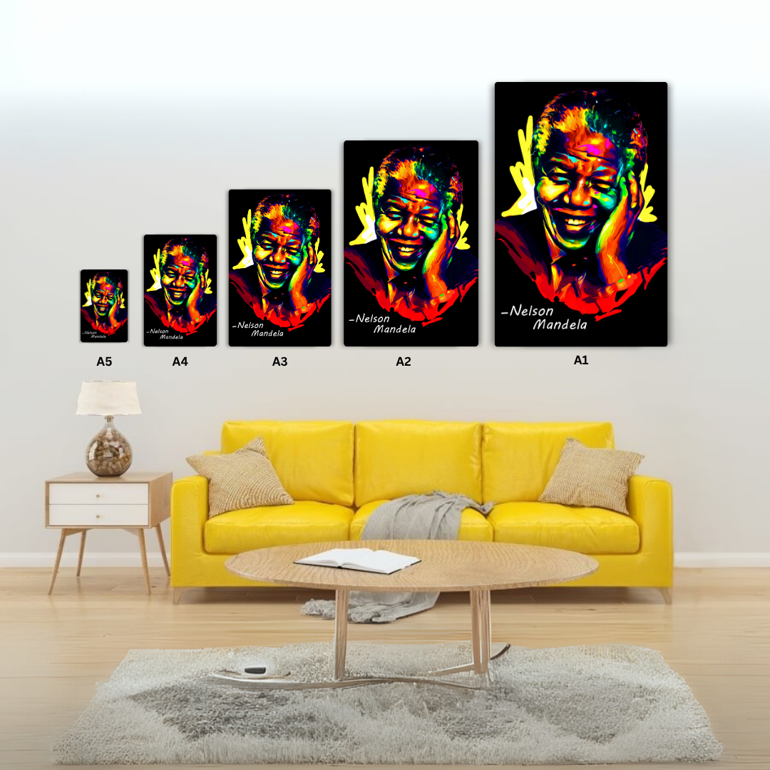 Nelson Mandela Metal Poster