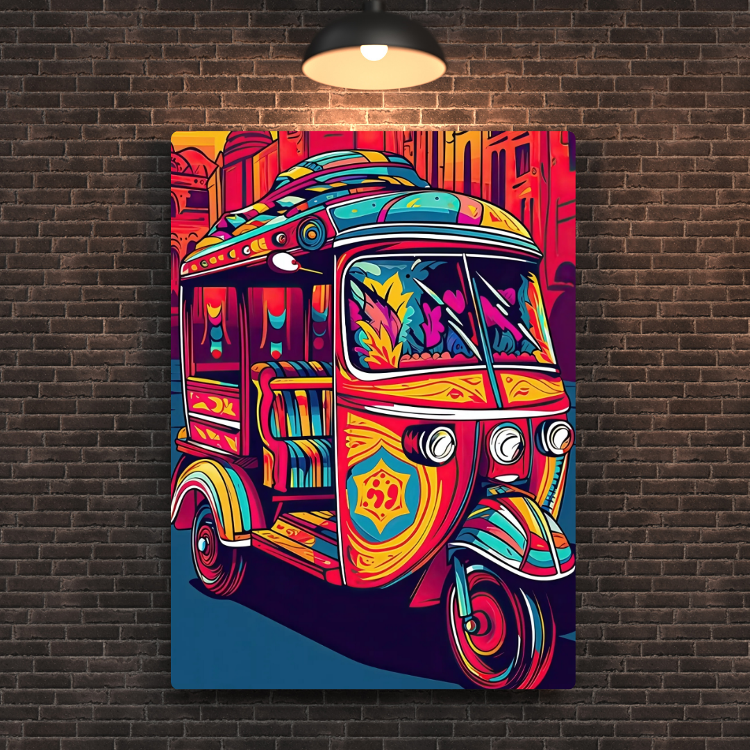 Rikshaw Art Metal Poster