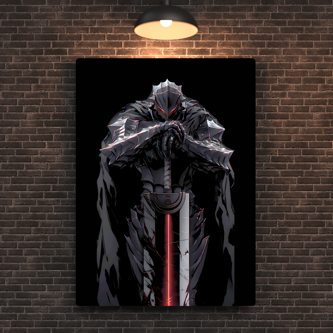 Guts Black Swordsman Metal Poster