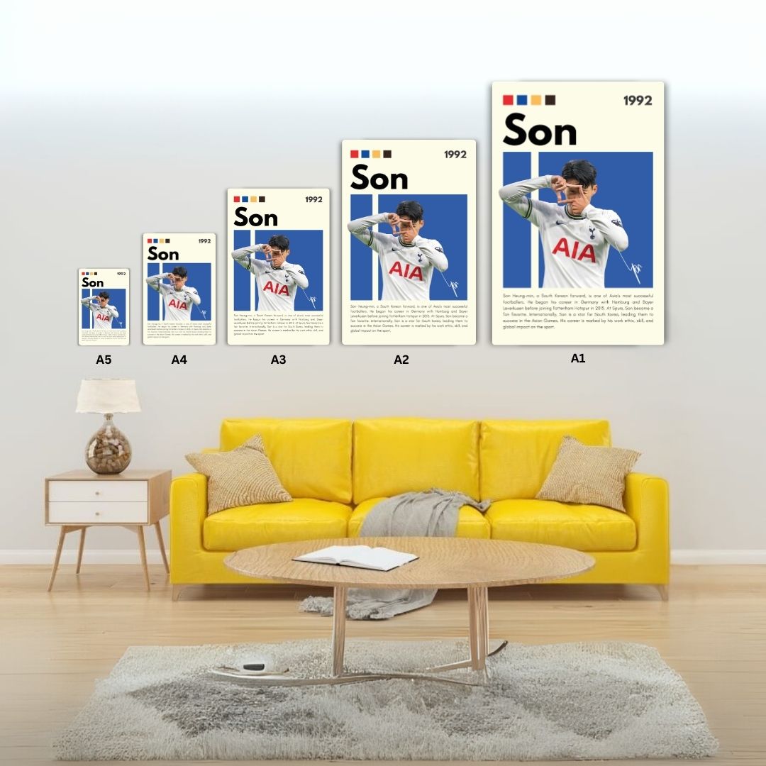 Son Heung-min Metal Poster